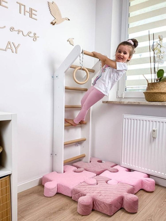 Drabinka gimnastyczna do pokoju dziecięcego Toddler szary
