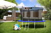 Trampolina ogrodowa 12ft (366cm) z siatką wewnętrzną Hop-Sport - 4 nogi