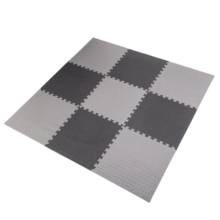 Mata do ćwiczeń fitness, treningów siłowych puzzle MP12 L.Gray HMS