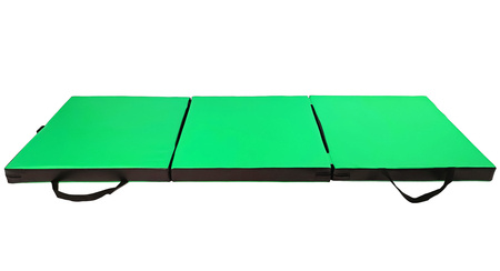 Materac gimnastyczny składany UNDERFIT 180 x 60 x 6 cm twardy zielony